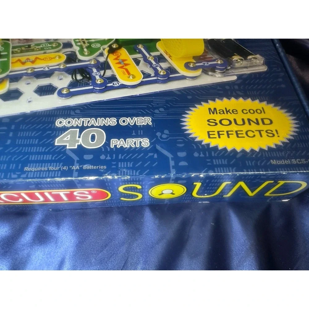 Snap Circuits Sound SCS-185 Elenco 185 Projects 40+ Parts W/ Sound Effects!